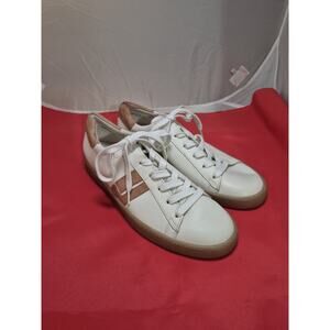 💥 super Rare PAUL GREEN Ivory Cuoio Combo Casual Trainers New Size 7.5
